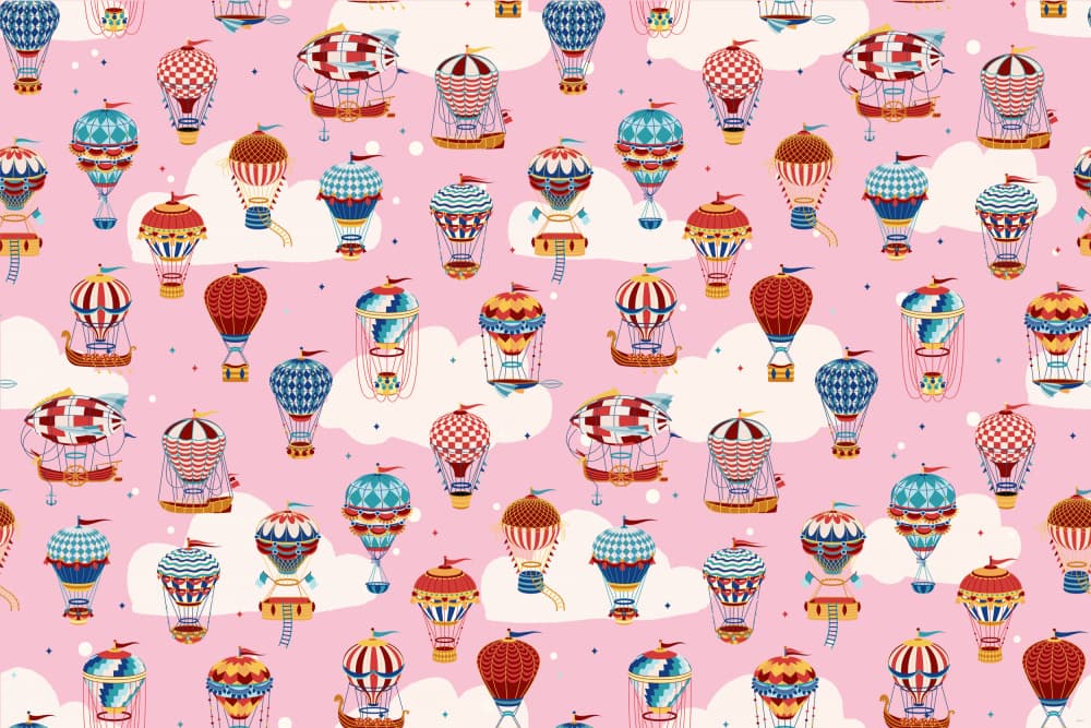 Whimsical Hot Air Balloons by Sue Skellern — canvas wall art