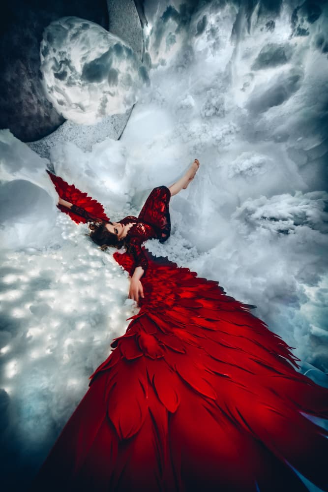 Ethereal Red Cloud Dream by Ruslan Bolgov — canvas wall art