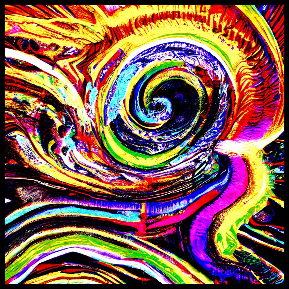 Vibrant Color Vortex by mnemonixART — canvas wall art
