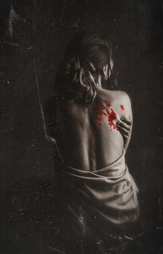 Scarlet Handprint by Prithul Das — canvas wall art