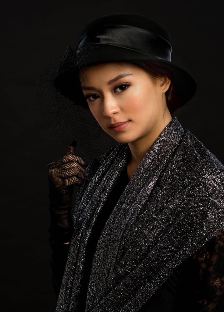 Mysterious Woman in Black Hat by John Yuk Kong Chung — canvas wall art