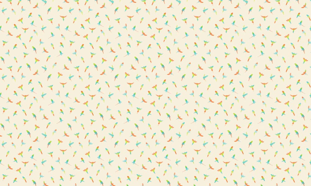 Pastel Bird Pattern by Florent Bodart — canvas wall art