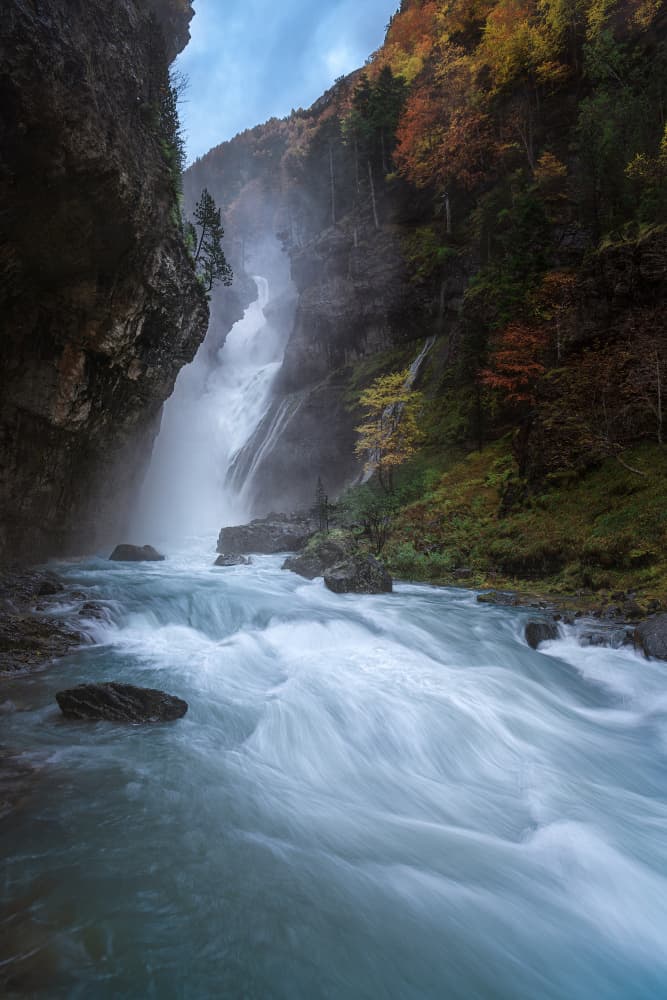 Vibrant Autumn Falls by Paco Jimenez — canvas wall art