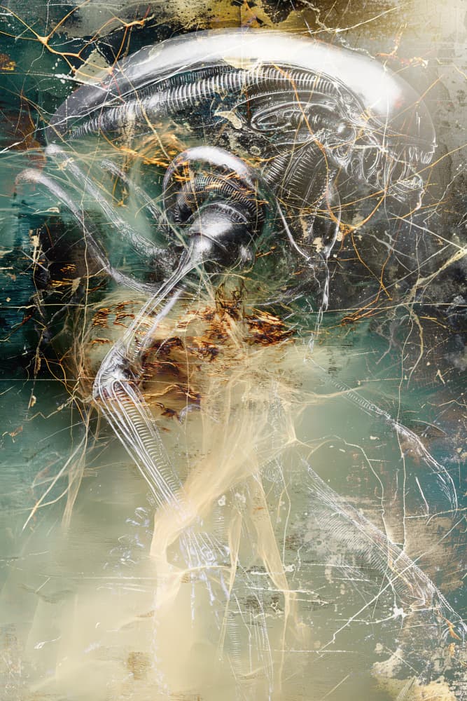Ethereal Sci-Fi Creature by Rafal Kulik — canvas wall art