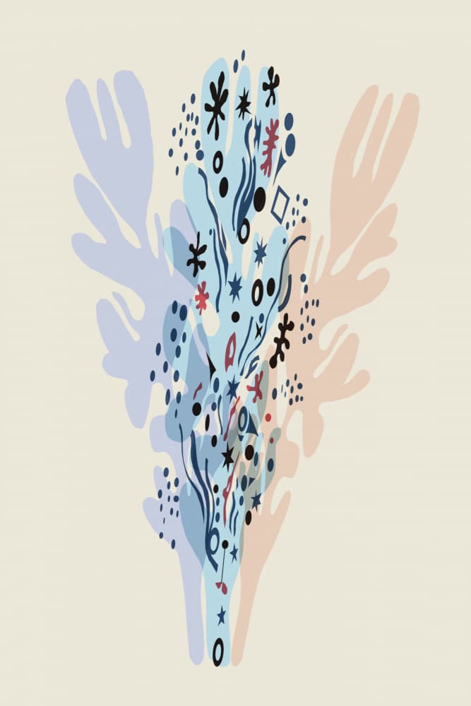 Soft Abstract Botanical by cartissi — canvas wall art
