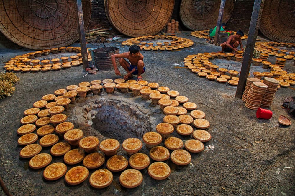 Artisan Jaggery Workshop by Azim Khan Ronnie — canvas wall art