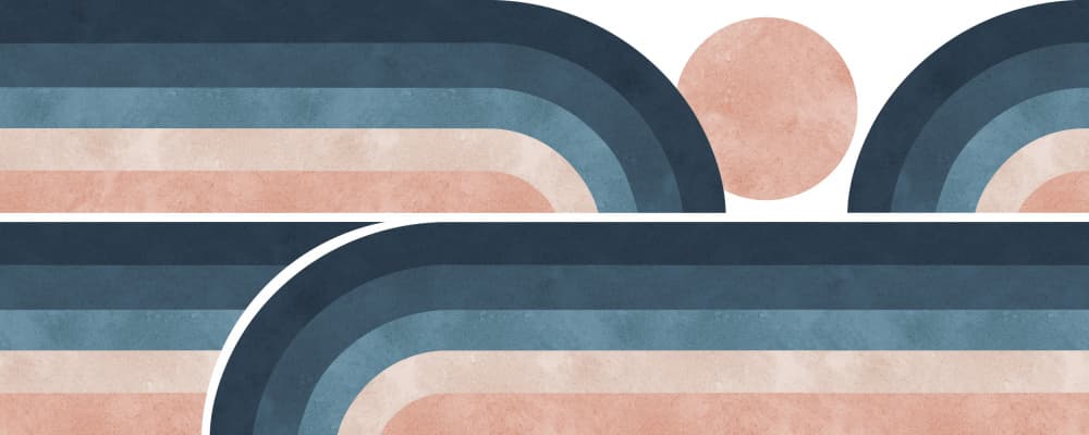 Abstract Horizon Sunset by Vitor Costa — canvas wall art