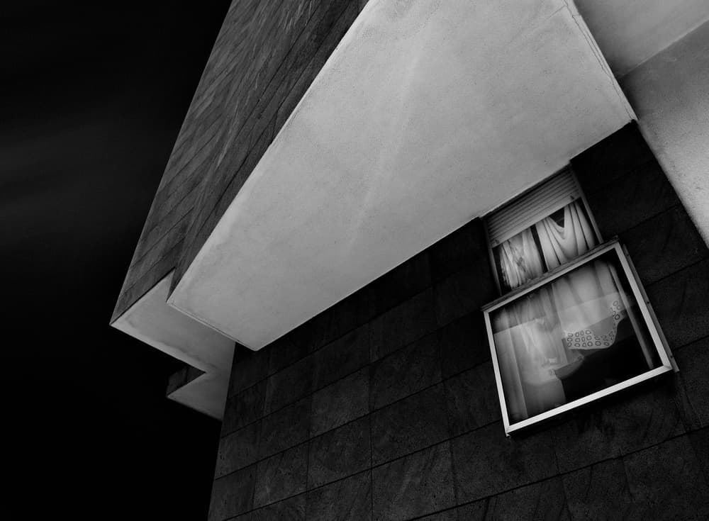 Geometric Building Window by Paulo Medeiros — canvas wall art