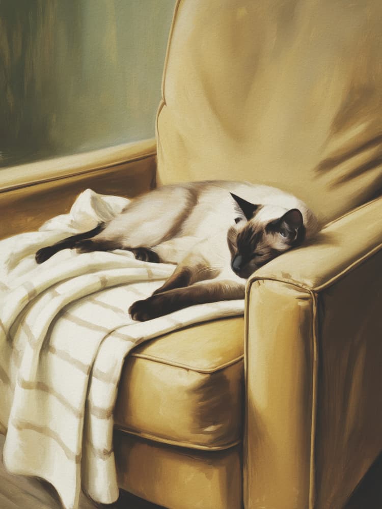 Cozy Cat Nap by Andreas Magnusson — canvas wall art