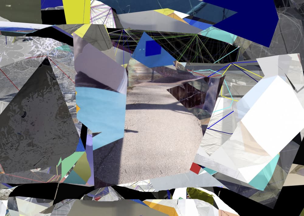 Fractured Urban Geometry by Stefan Fransson — canvas wall art