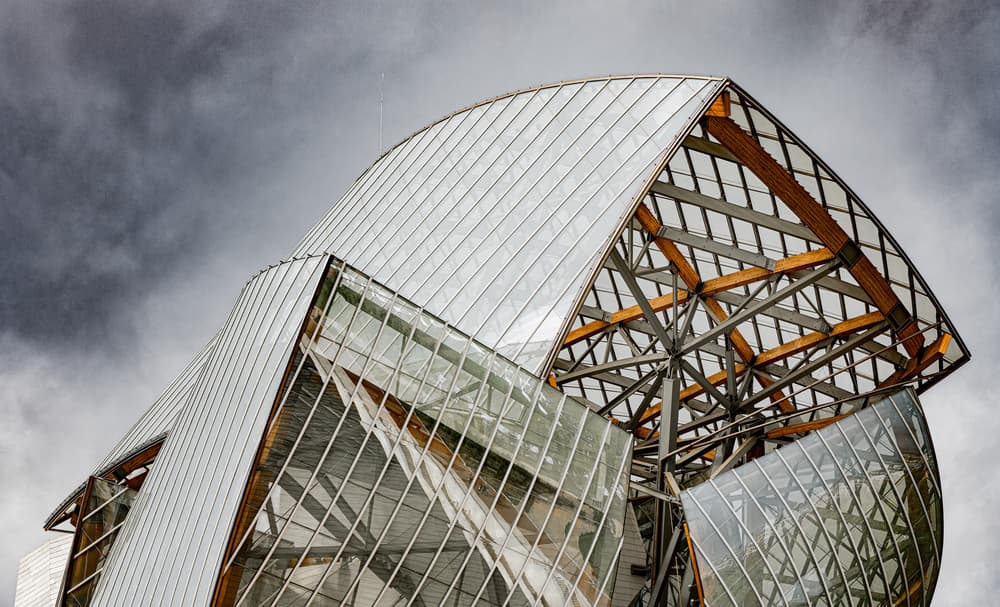 Modern Glass Architecture by Wayne Pearson — canvas wall art