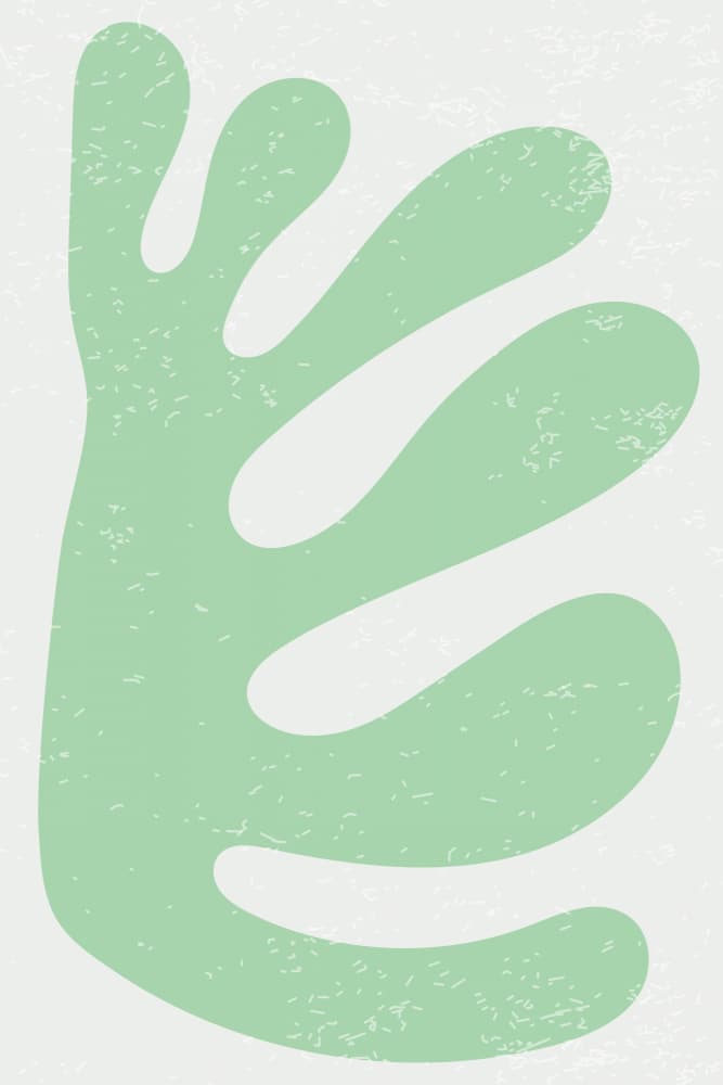 Green Organic Shape by jay stanley — canvas wall art