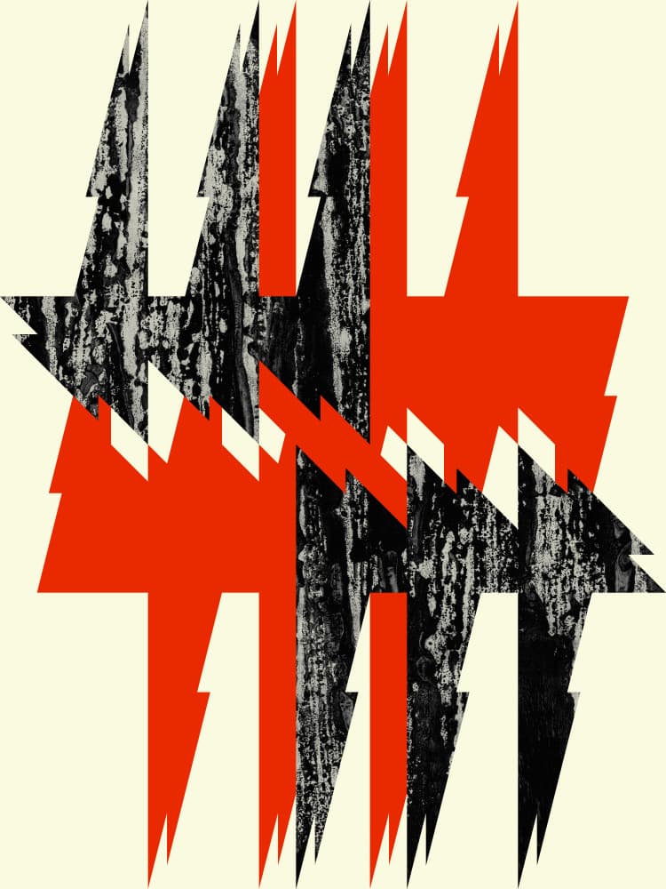 Bold Jagged Lightning by Petr Strnad — canvas wall art