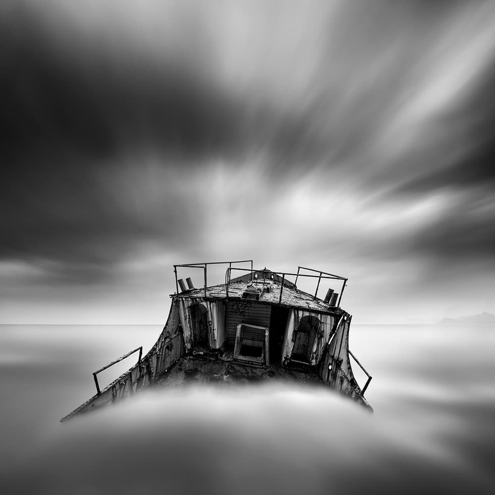 Misty Shipwreck by George Digalakis — canvas wall art