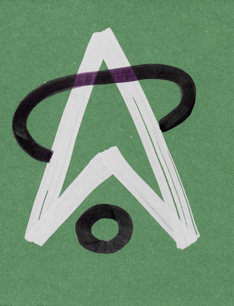 Abstract Halo Letter A by Santhosh ch — canvas wall art