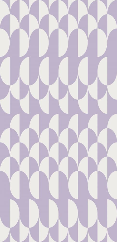 Soft Purple Curves Pattern by Annick — canvas wall art
