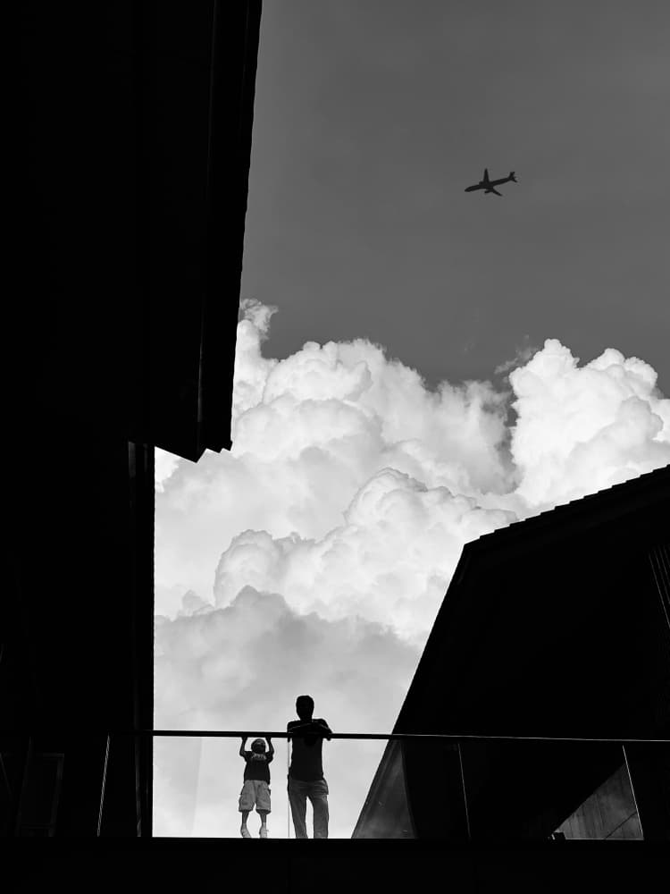 Man Child Plane by Bingo Z — canvas wall art
