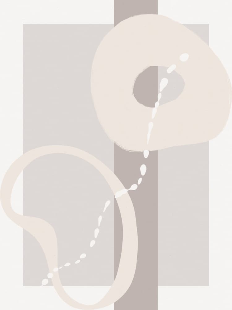 Flowing Shapes by Treechild — canvas wall art