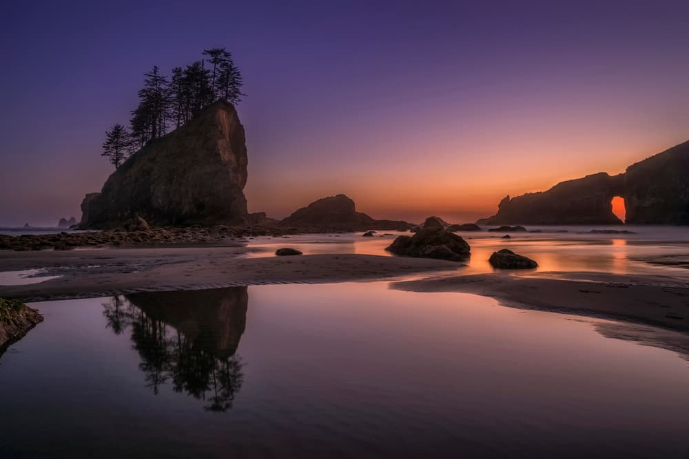 Coastal Sunset Arch by Lydia Jacobs — canvas wall art