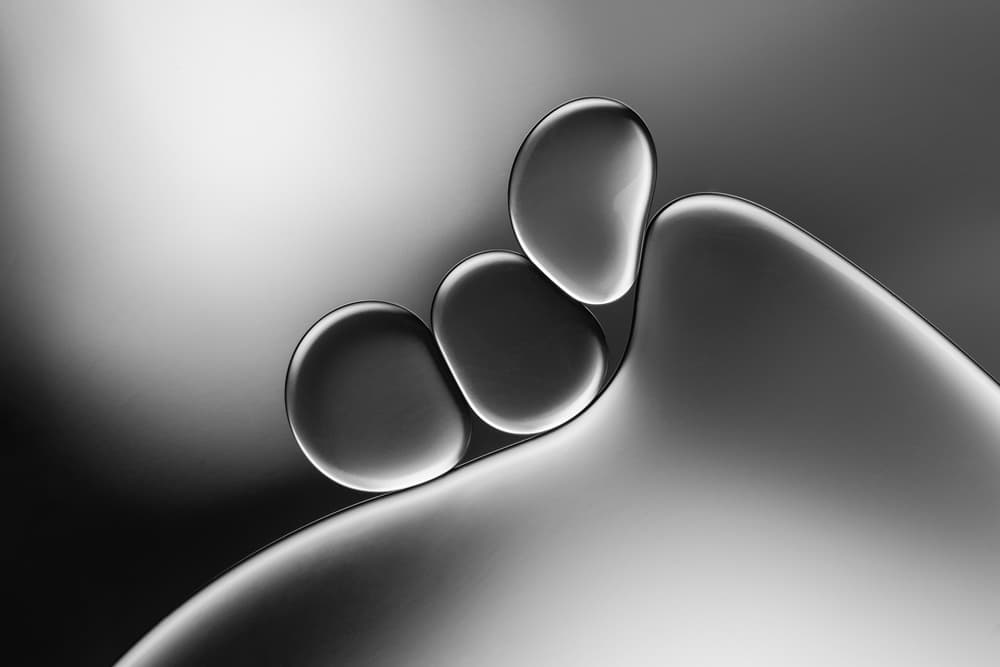 Liquid Balance Curve by Jacqueline Hammer — canvas wall art