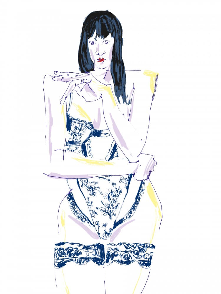 Sensual Lingerie Figure by Francesco Gulina — canvas wall art