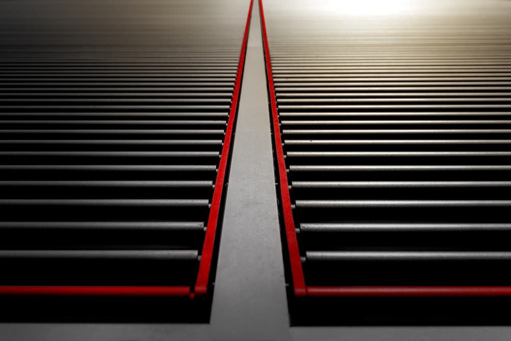 Red Line Perspective by Marc Huybrighs — canvas wall art
