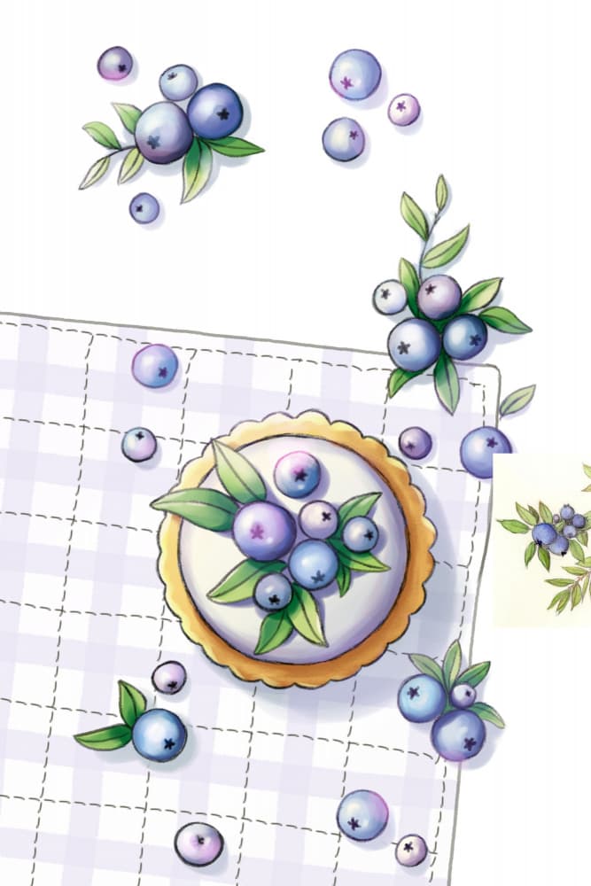 Blueberry Tart Delight by Xuan Thai — canvas wall art