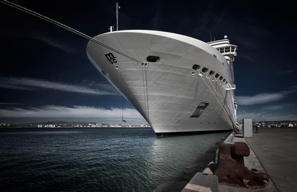 Grand Cruise Ship Docked by Bragi Ingibergsson - BRIN — canvas wall art