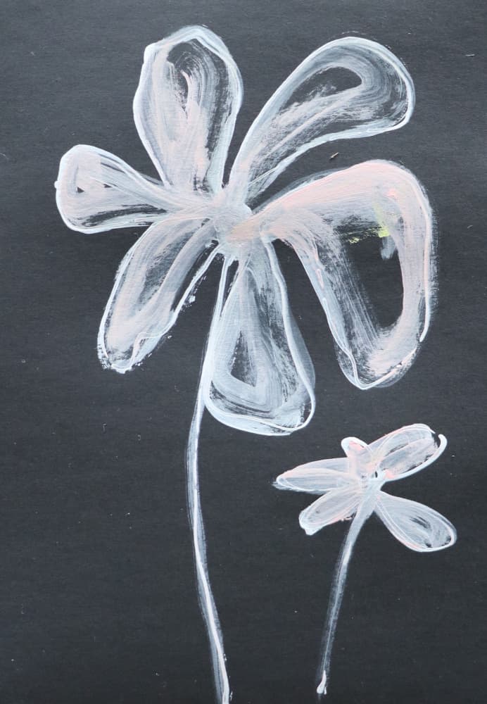 Simple White Blooms by Santhosh ch — canvas wall art