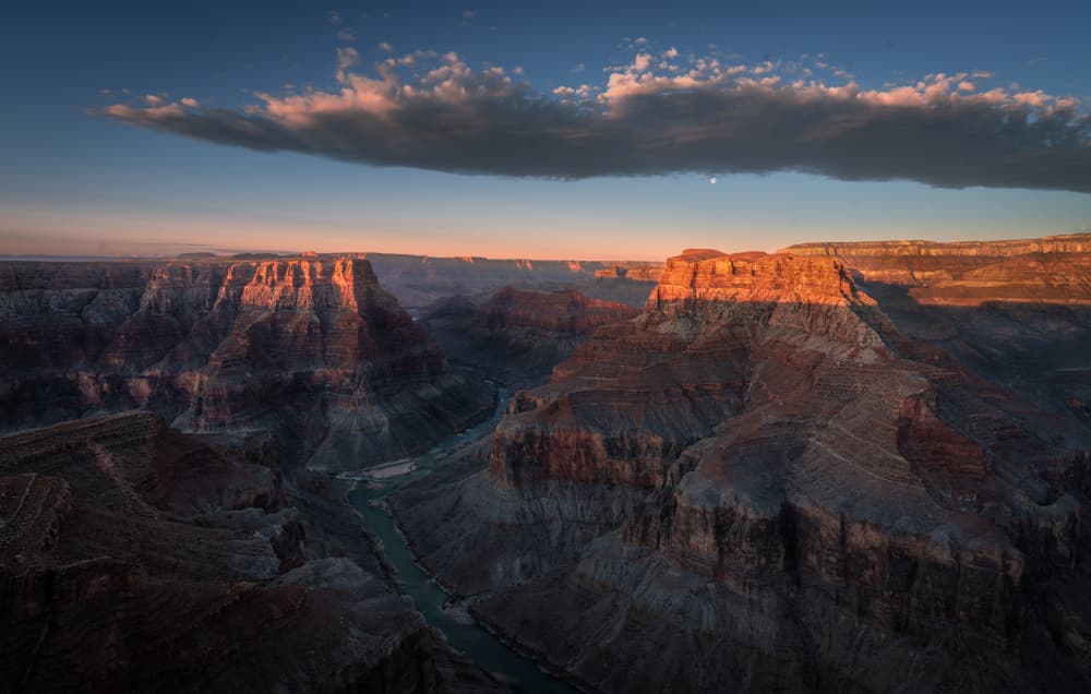 Grand Canyon River Sunset by Bing Li — canvas wall art