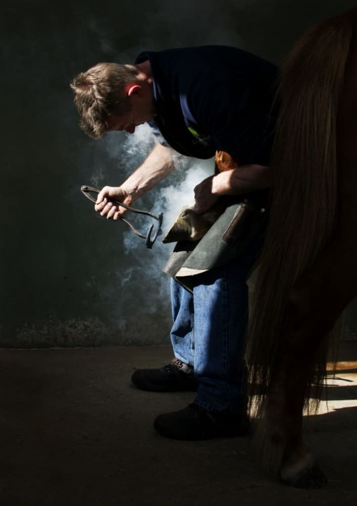 Farrier's Hot Shoe by Gert van den Bosch — canvas wall art