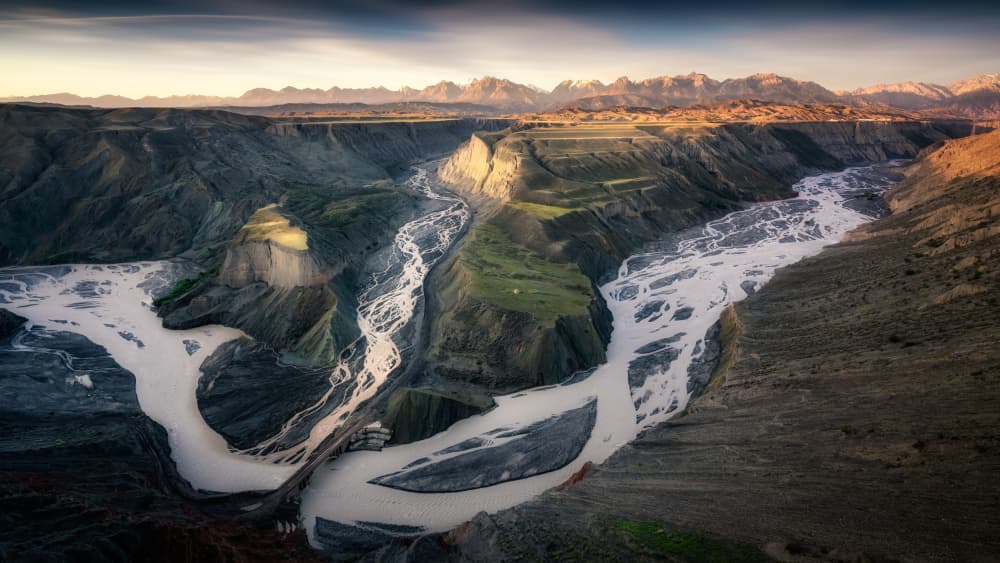 Majestic River Canyon by Yuan Cui — canvas wall art