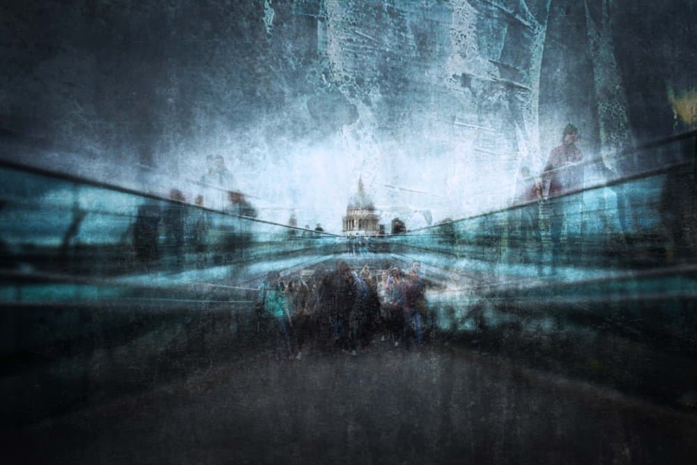 St Pauls Pedestrian Bridge by Nicodemo Quaglia — canvas wall art