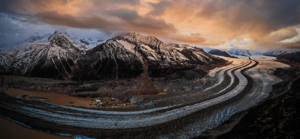 Winding Glacier Valley by Chao Feng 天馬 — canvas wall art
