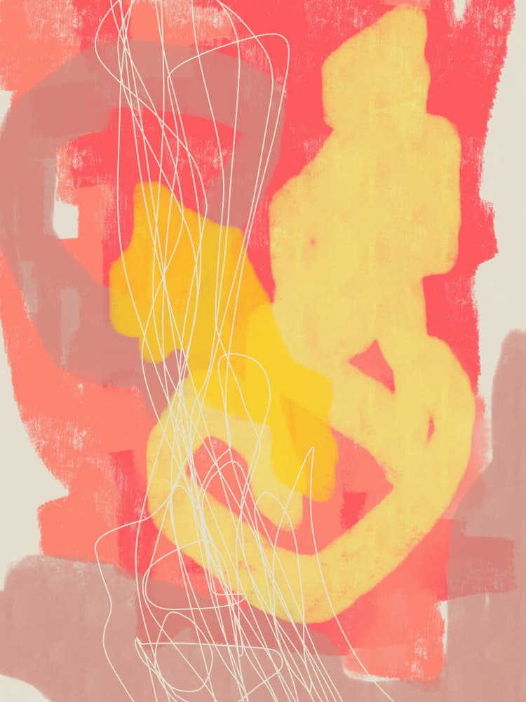 Vibrant Abstract Shapes by Dina Dankers — canvas wall art