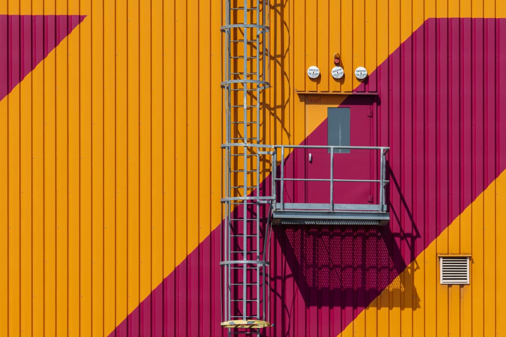 Vibrant Geometric Wall by Peter Hrabinsky — canvas wall art