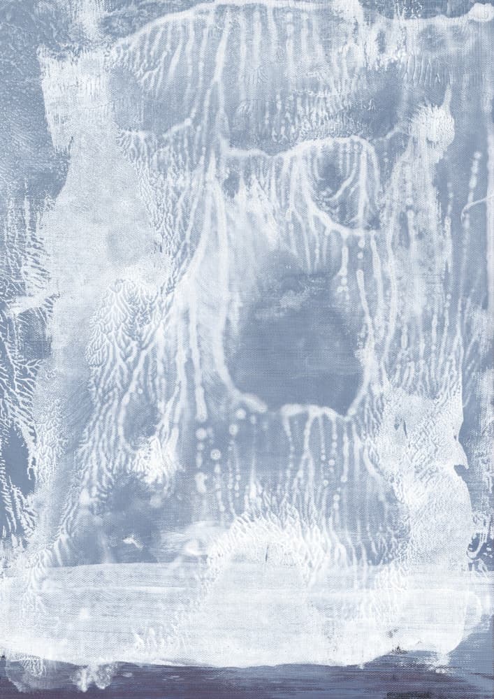 Cool Blue Abstract Texture by Maira Ribena — canvas wall art