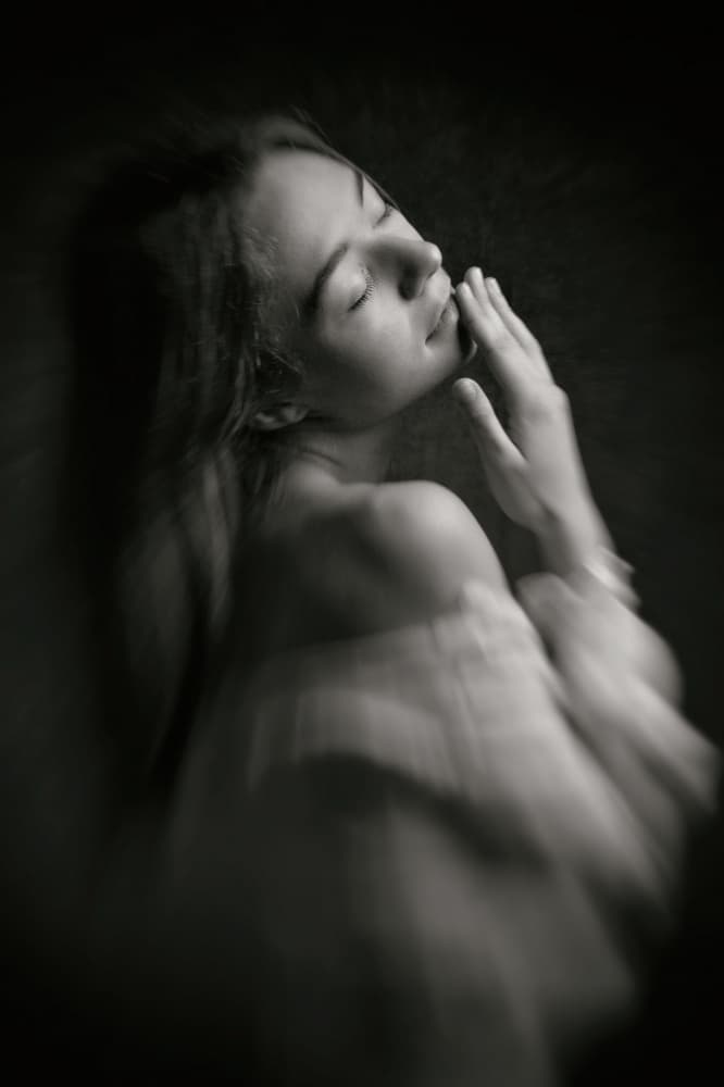 Gentle Feminine Portrait by Ruth Franke — canvas wall art