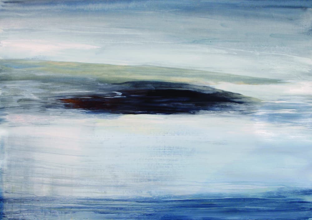 Abstract Blue Horizon by RodMacIver — canvas wall art