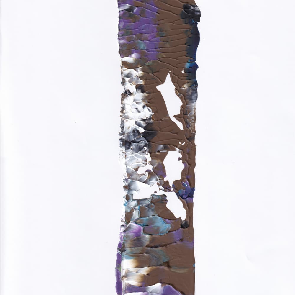 Textured Paint Stripe by Maira Ribena — canvas wall art