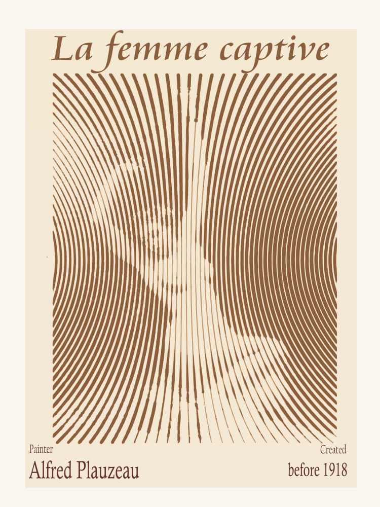 Captive Woman in Lines by Doa Project — canvas wall art