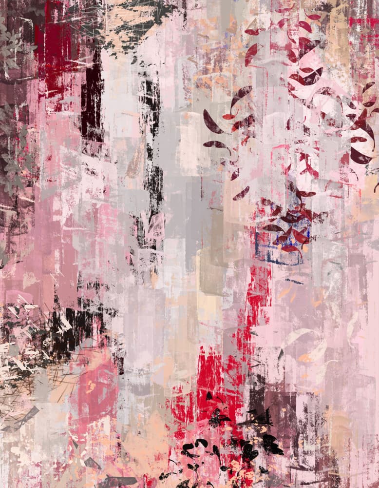 Modern Pink Abstraction by Pelin Atilla — canvas wall art