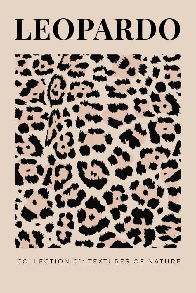 Wild Leopard Print by Melloi Art Prints — canvas wall art