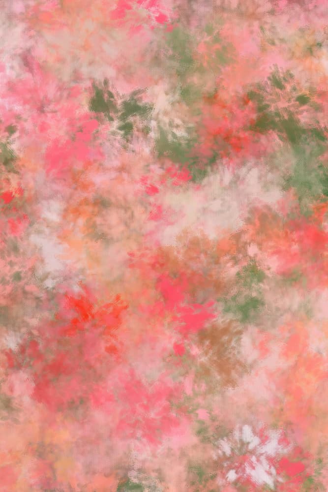Vibrant Abstract Garden by Bilge Paksoylu — canvas wall art