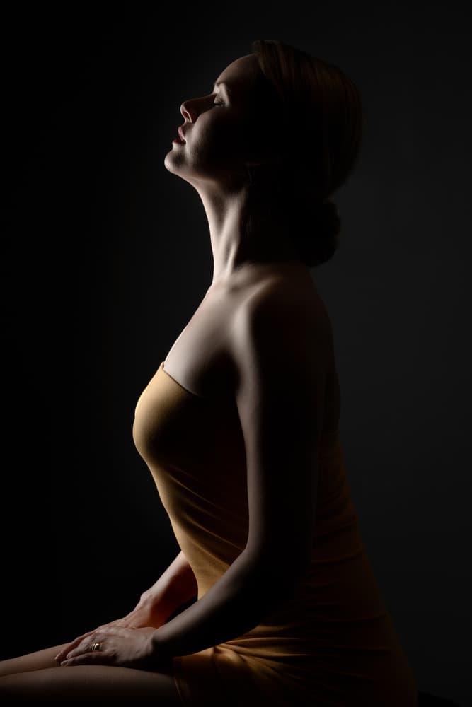 Elegant Profile Portrait by Colin Dixon — canvas wall art