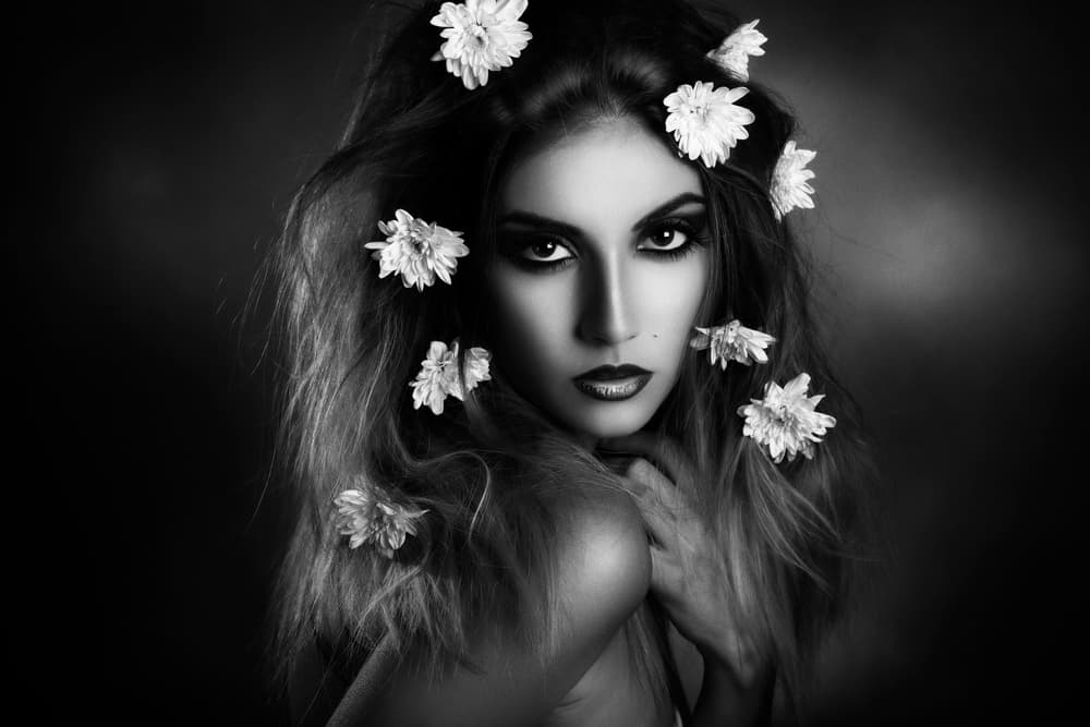 Intense Floral Portrait by Peppe Tambè — canvas wall art