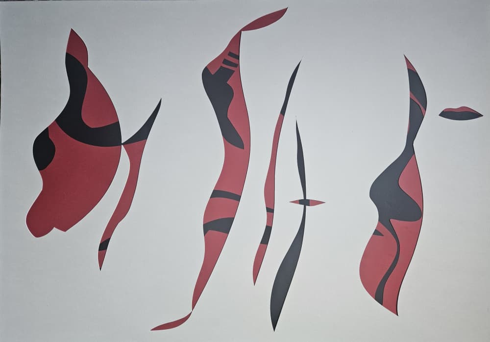 Elegant Abstract Figures by Stefano Mazzolini — canvas wall art