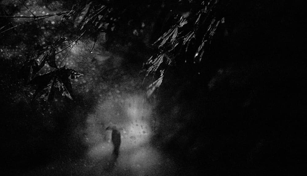 Rainy Night Walk by Teruhiko Tsuchida — canvas wall art