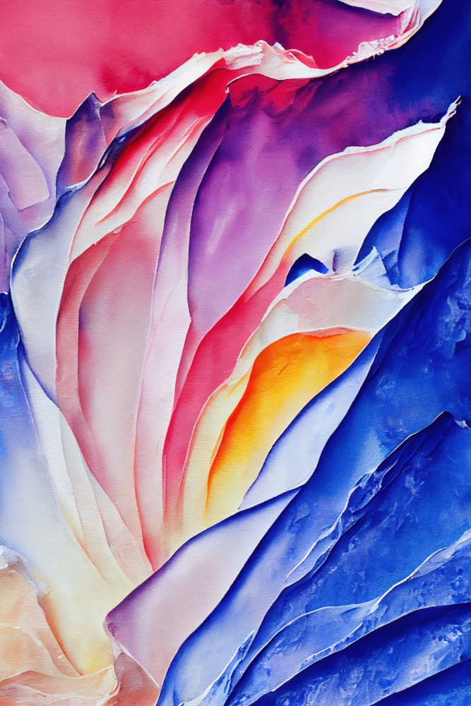 Vibrant Abstract Flow by Mauro — canvas wall art