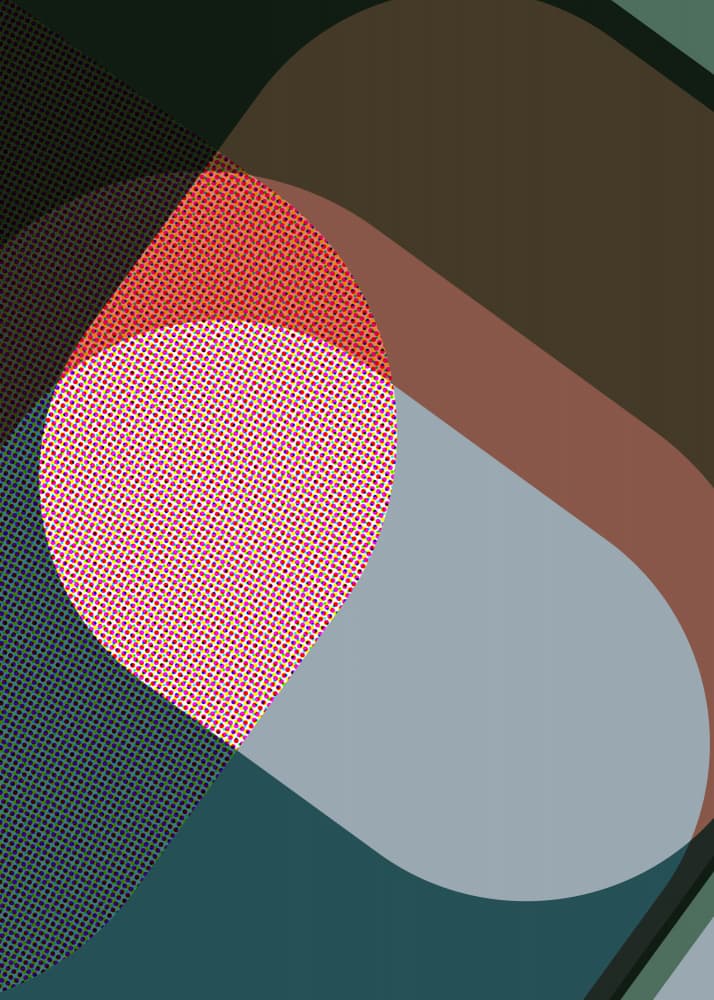 Modern Graphic Overlays by Leigh Bagley — canvas wall art